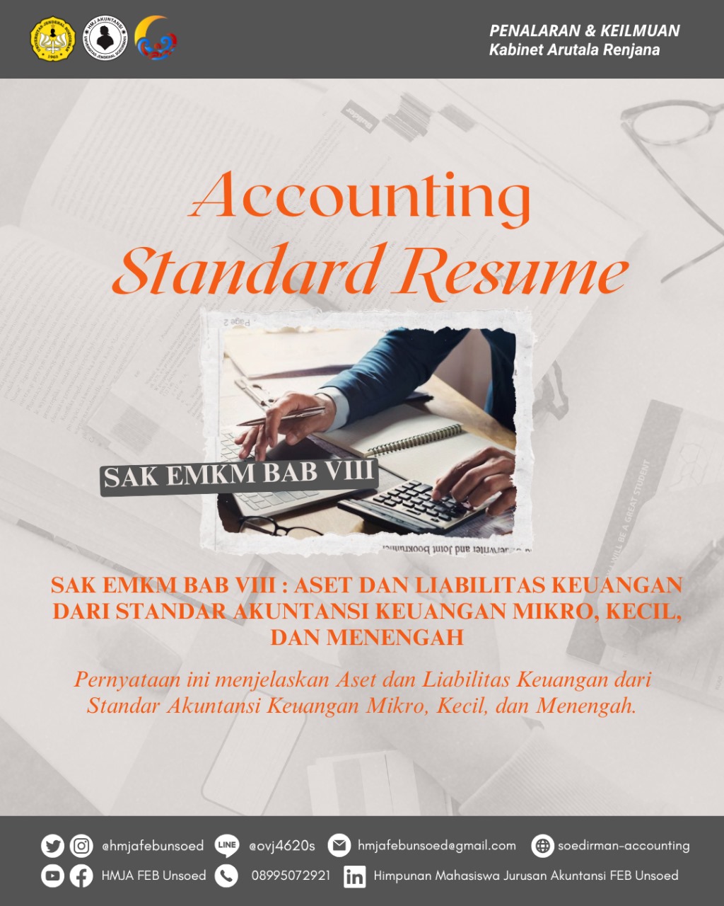 SAK EMKM BAB VIII : ASET DAN LIABILITAS KEUANGAN DARI STANDAR AKUNTANSI KEUANGAN MIKRO, KECIL, DAN MENENGAH