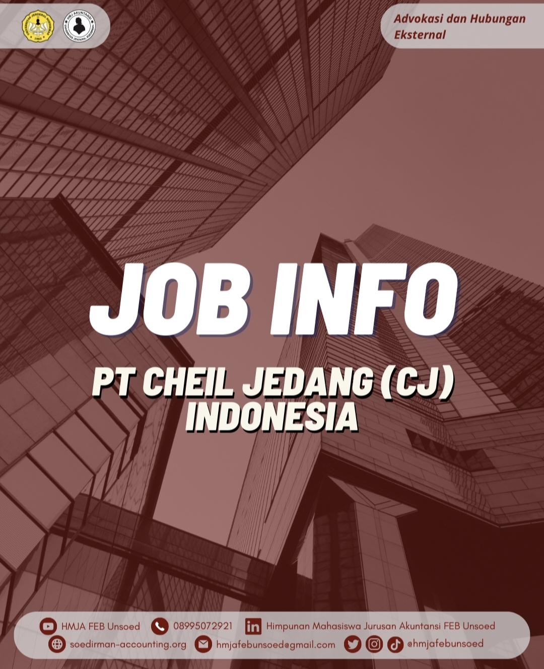 Job Info ( PT CHEIL JEDANG INDONESIA )