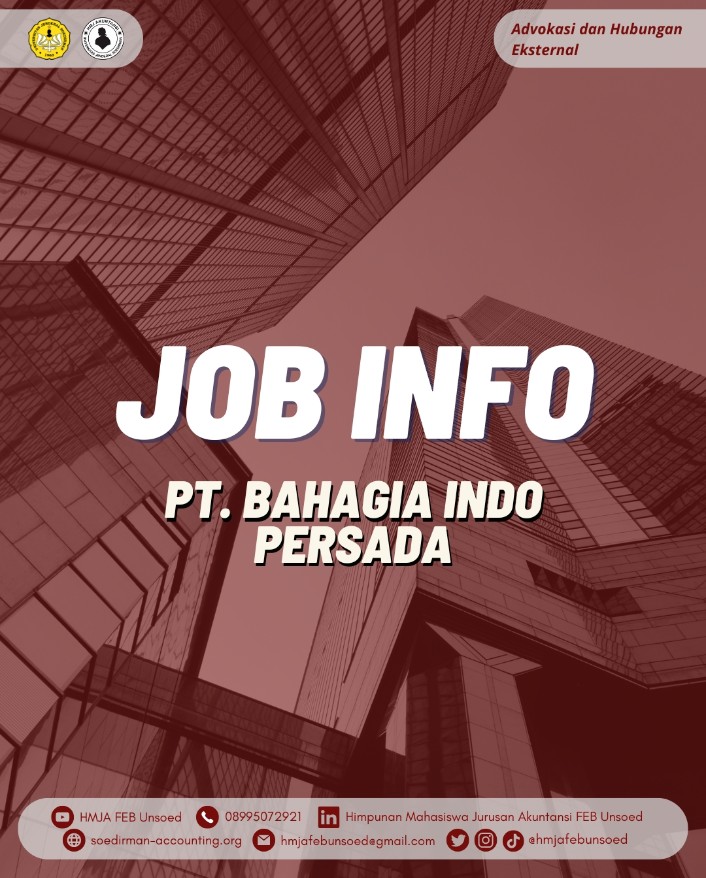 JOB INFO ( PT. BAHAGIA INDO PERSADA )