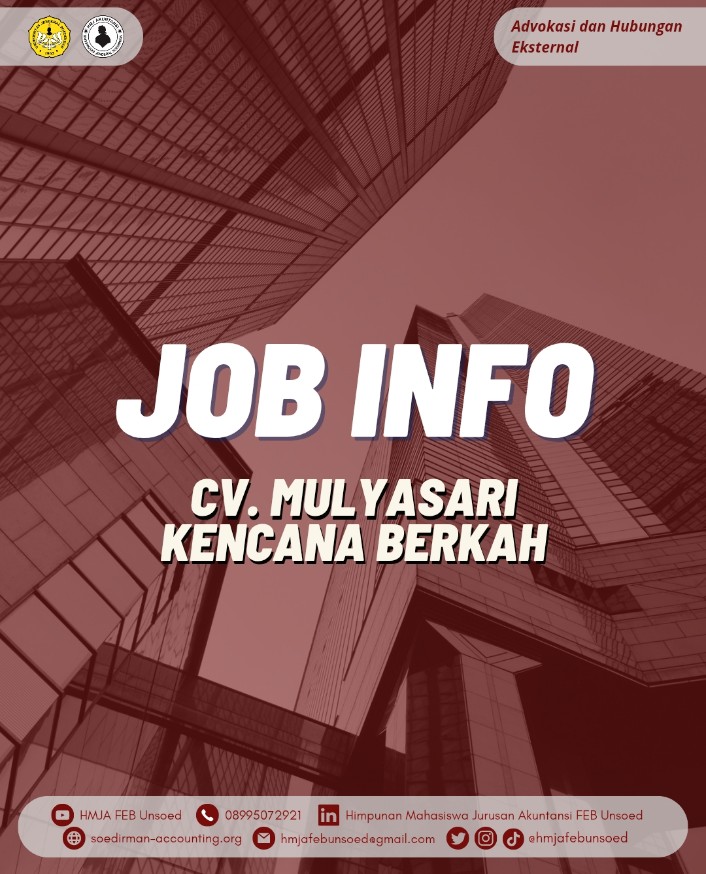 JOB INFO (CV. Mulyasari Kencana Berkah)