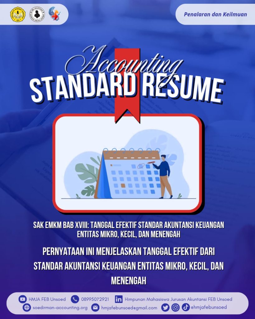 SAK EMKM BAB XVIII: TANGGAL EFEKTIF STANDAR AKUNTANSI KEUANGAN ENTITAS MIKRO, KECIL, DAN MENENGAH