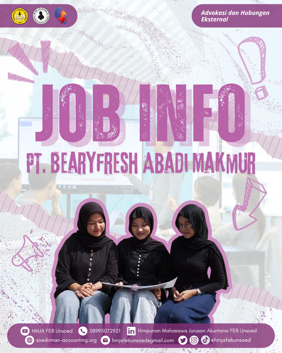 JOB INFO (PT. Bearyfresh Abadi Makmur)