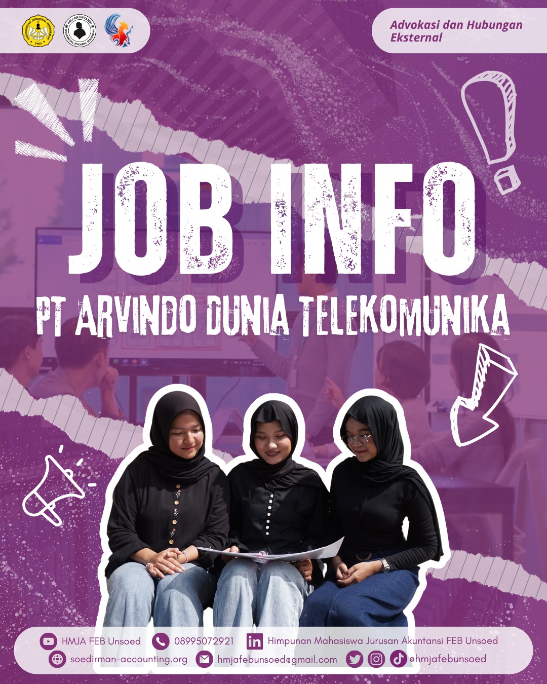 JOB INFO (PT Arvindo Dunia Telekomunika)